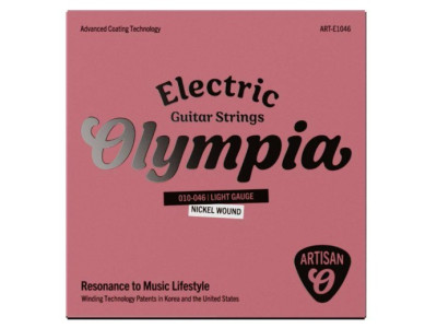 Cordes OLYMPIA Artisan Electric Guitar Coated Strings Nickel Wound 010-046