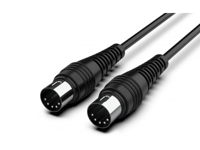 Câble AUDIBAX Silver Midi Professionnel 1m Noir