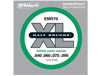 Cordes D'ADDARIO  ENR70 Half Rounds pour Basse Electrique