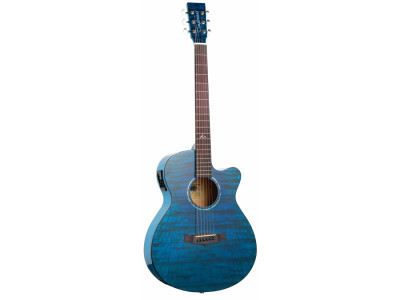 Guitarra acústica TANGLEWOOD Azure super folk azul