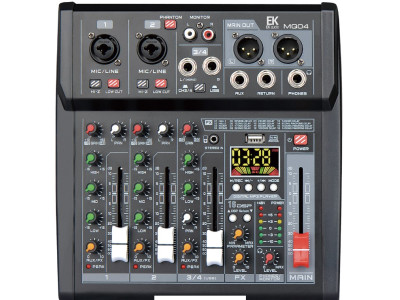 Mesa de Mezclas EK AUDIO MQ04 4 canales / efectos