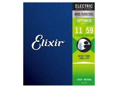 Cordes ELIXIR 11-59 Guitare Électrique 7 cordes Optiweb 19106