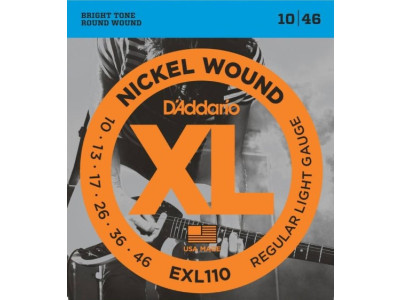 Cordes D'ADDARIO EXL110 10-46 Guitare électrique