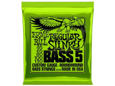 Cordes ERNIE BALL Regular Slinky 5 cordes Basse Electrique