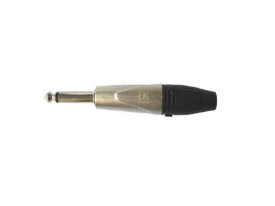 Conector EK AUDIO Jack Mono recto Gris PJ001PN