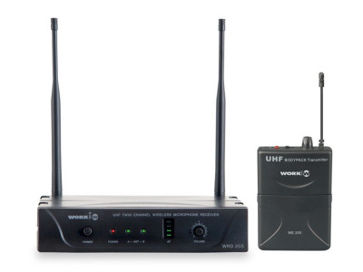 Sistema inalámbrico WORK WRD 255/2 UHF con micrófono de solapa