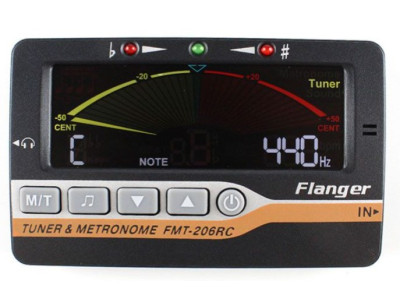 Afinador y Metrónomo digital FLANGER FMT206RC