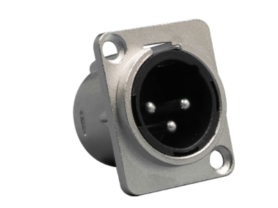Conector empotrable XLR macho 3 contactos MCB031