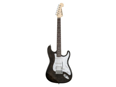 Guitare électrique WASHBURN Sonamaster SDFTB Deluxe Transparent Black