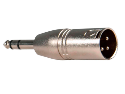 Adaptador XLR 3 macho a Jack balanceado TRS 1/4'' macho MCAA200