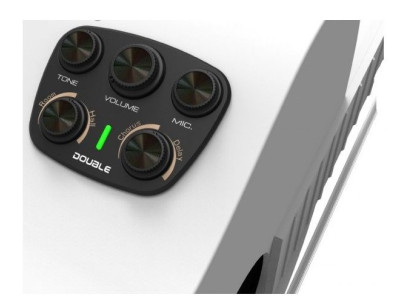 Préampli acoustique DOUBLE X2S1PRO rechargeable avec effets