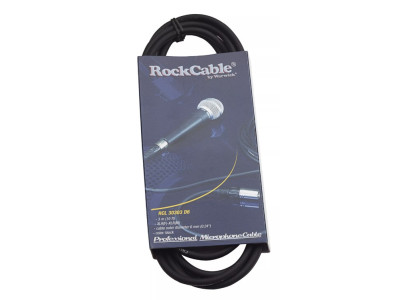 Cable Micrófono ROCKCABLE - 3m, RCL30303 D6 Black