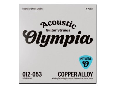 Cuerdas Olympia Initiative Acoustic Guitar Strings, Copper Alloy, 012-053