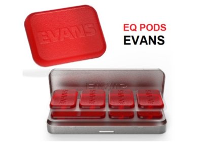 Caixa 7 Pastilles Gel EVANS EQPODS drum damper