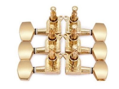 Clavijero DR PARTS guitarra eléctrica dorado 3+3 EMH7004GDR3L3