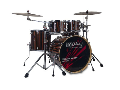 Batería acústica ODERY Equalizer Stage Laquer Roma Ebony