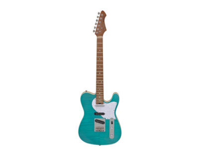 Guitarra elèctrica ARIA TC 615-MK2-NASHVILLE azul turquesa