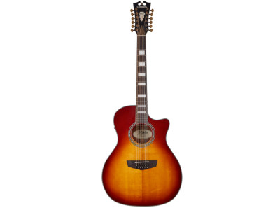 Guitare électroacoustique 12c D'ANGELICO Premier Fulton Iced Tea Burst