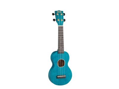 Ukelele MAHALO MS1TBU Soprano Trans Blue con Funda